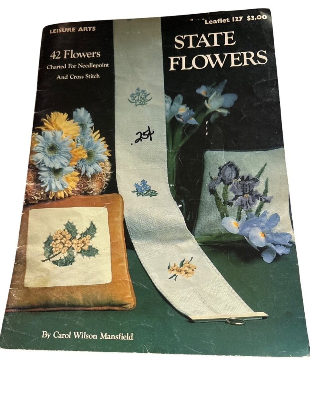 State Flowers Cross Stitch & Needlepoint Pattern Book 1979 42 Designs Art Craft